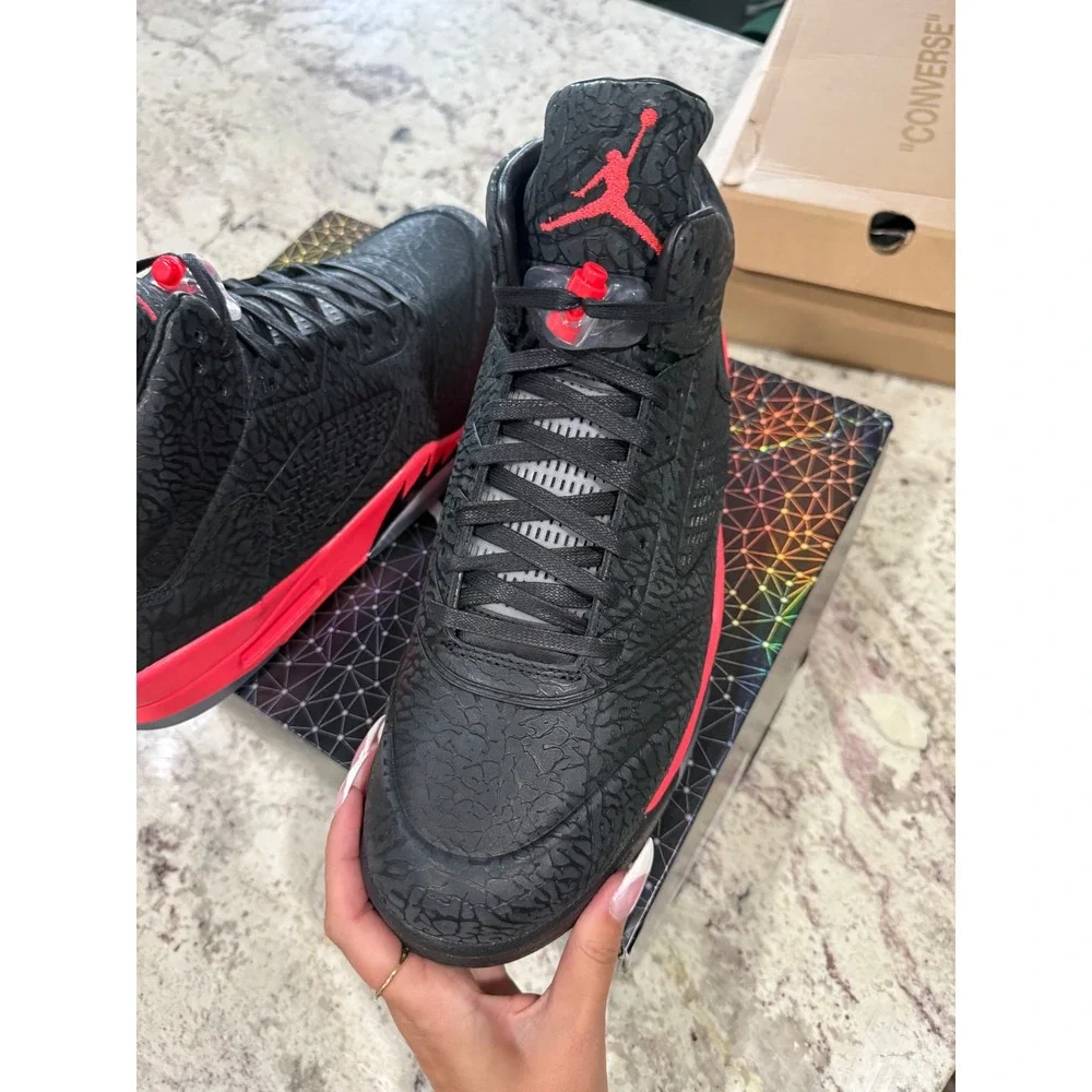 Jordan Air Jordan 3LAB5 Mens Size 13 Black Infrared NEW Elephant Print